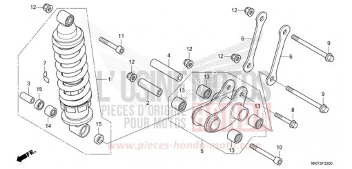 KISSEN, HINTEN ADV750M de 2021